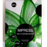 Papel Bond Impress 6951476310602 Caja Con 10 Paquetes Con 500 Hojas Tamaño Carta 21.6 Cm X 27.9 Cm 95 Blancura 70 Gramos Alta Blancura -