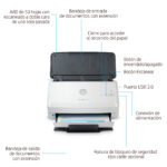HP Scanjet Pro 2000 S2 Escáner Alimentado Con Hojas 600 X 600 Dpi A4 Negro, Blanco