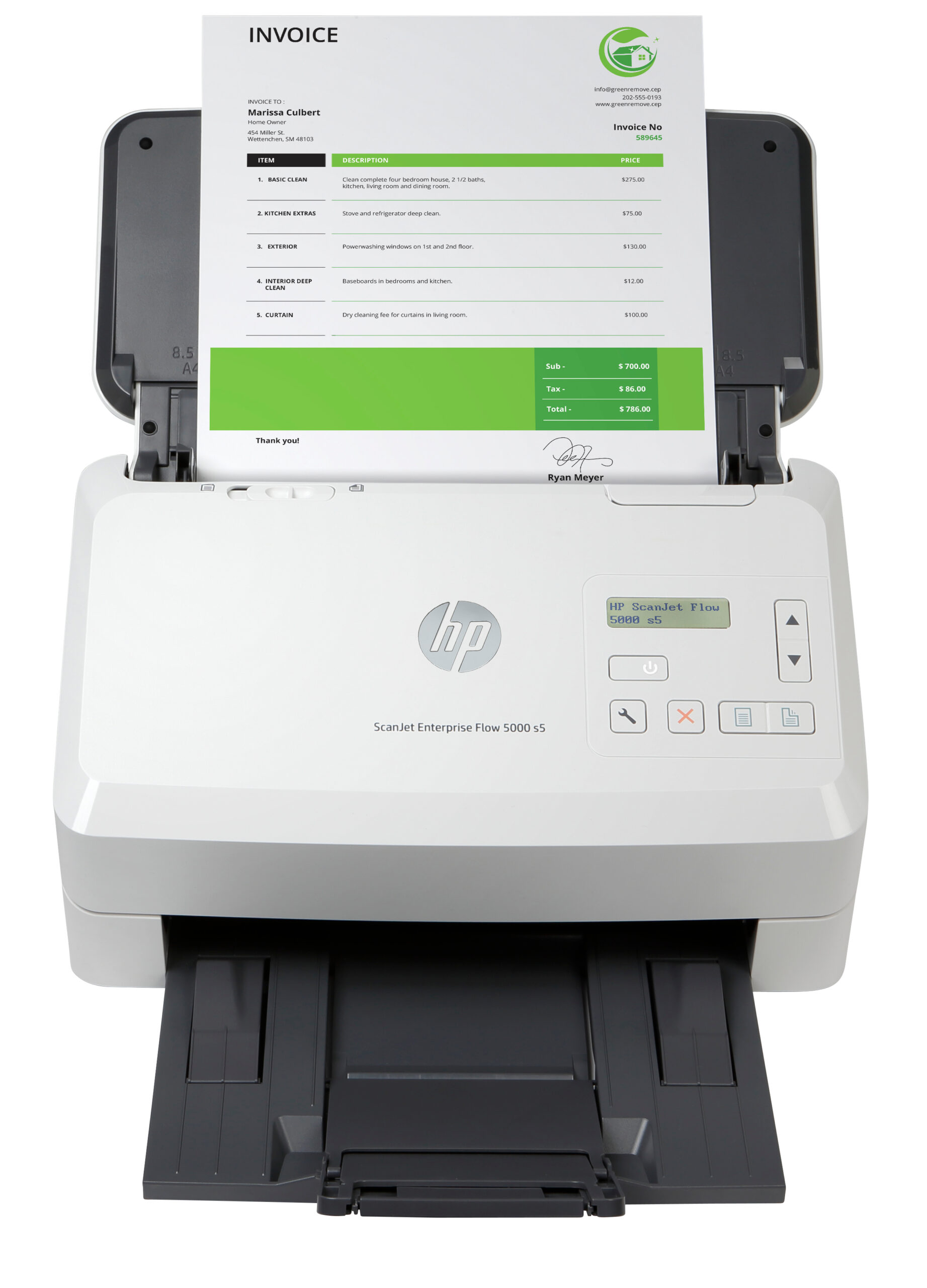 Scanner Hp Scanjet Enterprise Flow 5000 S5 65ppm/adf/600dpi/usb, 6fw09a#bgj