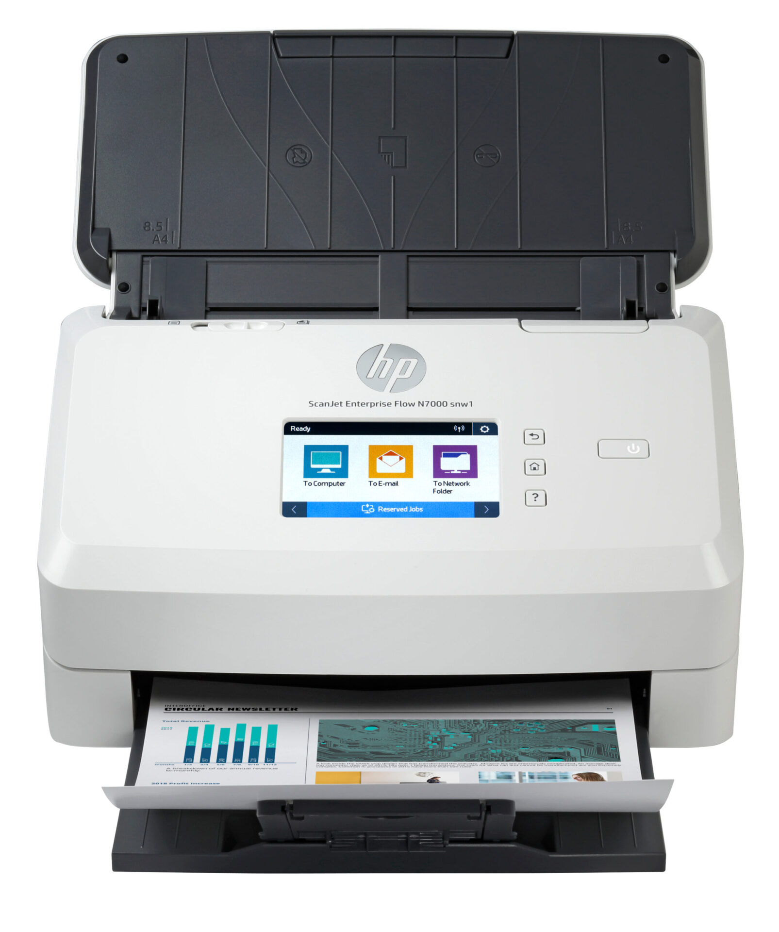 Escaner Hp Scanjet Enterprise Flow N7000 Snw1, Adf, Resolucion 600 Dpi, 6fw10abgj