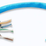 Bobina De Cable De Red Utp, Solida, 704670, Aluminio Con Recubrimiento De Cobre (Cca), 305M, Cat 6, Color Azul, 4 Pares, 23Awg
