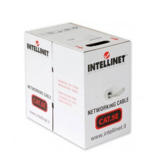 Bobina Cable Utp Cat5E Multifilar Intellinet Gris 23Awg 305Mts, 704823