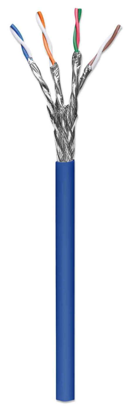Bobina Cat 6A Sftp 305M Solida Azul
