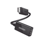 CABLE ADAPTADOR DISPLAYPORT MACHO-HDMI HEMBRA UGREEN 70694 25CM, NEGRO