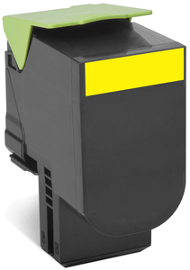 Toner Lexmark 70C8Hy0 Color Amarillo, Alto Rendimiento