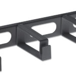 Panel Administrador De Cable 19" Intellinet 1U/4 Arillos Plasticos Largos/Color Negro/711074