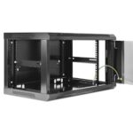 Gabinete Mural De 19" Intellinet 711739 6U/Ensamblado/450 Mm/60 Kg/Color Negro