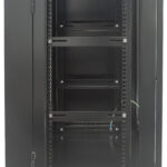 Gabinete 19" Intellinet 711845 Mural Abatible/9U/Ensamblado/30 Kg/Color Negro