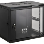 Gabinete Mural 19In 12U Ensamblado 450Mm Profundo Negro