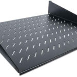 Charola P/Rack 19" Intellinet 712514 2U/Fija/Deslizable/40Cm/Ventilada/Soporta 25Kg/Color Negro