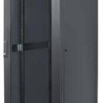 Gabinete 19" Intellinet 713184 Rack Cerrado/42U/Puerta Cristal/600X800/Flatpack/1,500 Kg/Color Negro