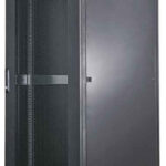 Gabinete 19" Intellinet 713276 Puertas De Acero Perforadas/42U/800X1000/Flatpack(N/Ensamblado)/1,500 Kg/Color Negro