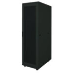 Gabinete 19" Intellinet 713276 Puertas De Acero Perforadas/42U/800X1000/Flatpack(N/Ensamblado)/1,500 Kg/Color Negro