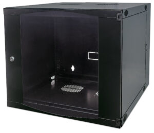 GABINETE MURAL ABATIBLE 19" INTELLINET 713863 12U/FLATPACK/600 MM/30 KG/COLOR NEGRO
