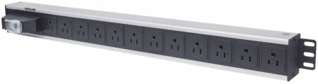 713955 Barra Multicontactos Vertical Con 12 Salidas – Contactos Tipo Nema – Control Y Protección: Interruptor Neumático Sencillo, Cable 1.6 Mts