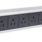 713955 Barra Multicontactos Vertical Con 12 Salidas - Contactos Tipo Nema - Control Y Protección: Interruptor Neumático Sencillo, Cable 1.6 Mts