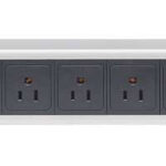 713955 Barra Multicontactos Vertical Con 12 Salidas - Contactos Tipo Nema - Control Y Protección: Interruptor Neumático Sencillo, Cable 1.6 Mts