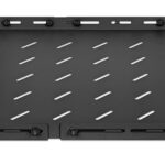 Charola P/Rack 19" Intellinet 714082, 1U Fija/35-55Cm/Ventilada/20 Kg/Color Negro