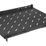 Charola P/Rack 19" Intellinet 714112, 1U Fija/55-75Cm/Ventilada/20 Kg/Color Negro