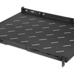Charola P/Rack 19" Intellinet 714112, 1U Fija/55-75Cm/Ventilada/20 Kg/Color Negro