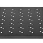 Charola P/Rack 19" Intellinet 714112, 1U Fija/55-75Cm/Ventilada/20 Kg/Color Negro