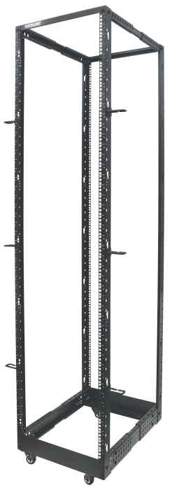 RACK DE 4 POSTES DE 19", 45UR, METALICO, NEGRO, INTELLINET 714259