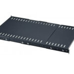 Charola Ajustable P/Rack 19" Intellinet 714389 1U Fija Extensible/55.88-101.6Cm/Ventilada/45Kg/Color Negro