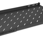 Charola P/Rack 19" Intellinet 714716 1U Fija Extensible/75-95Cm/Con Rieles Variables Para Montaje/Ventilada/20Kg/Color Negro