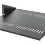 Charola P/Rack 19" Intellinet 714877 2U/Fija/Abierta/2 Columnas/45Cm/Ventilada/Soporta 25Kg/Color Negro