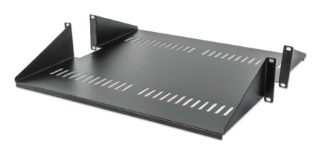 Charola P/Rack 19″ Intellinet 714877 2U/Fija/Abierta/2 Columnas/45Cm/Ventilada/Soporta 25Kg/Color Negro