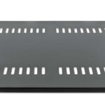 Charola P/Rack 19" Intellinet 714877 2U/Fija/Abierta/2 Columnas/45Cm/Ventilada/Soporta 25Kg/Color Negro