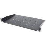 Charola P/Rack 19" Intellinet 714891 1U Espacio De Montaje En Rack/35Cm/Ventilada/25Kg/Color Negro