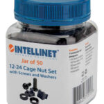 Bote C/50 Tornillos 12-24 Con Tuercas Intellinet 715157 Para Rack/Gabinete 19"