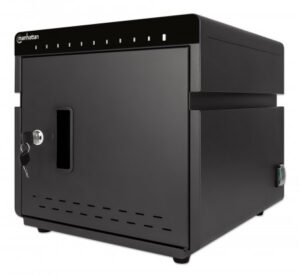 Estacion De Carga 10 Puertos Usb-c Manhattan 715942 180 W/color Negro
