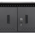Gabinete Profesional De Carga Manhattan 715959/20 Puertos USB-C/Bahias Para Telefonos Y Tabletas De Hasta 10.9"/360W/Color Negro