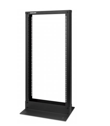 Rack De Piso, 2 Postes, 19, 22U, Carga Estática Máxima De 200 Kg (440 Lbs.), Negro, Acero, Intellinet 715966