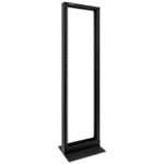 Rack De Piso, 2 Postes, 19, 42U, Carga Estática Máxima De 200 Kg (440 Lbs.), Negro, Acero, Intellinet 715980