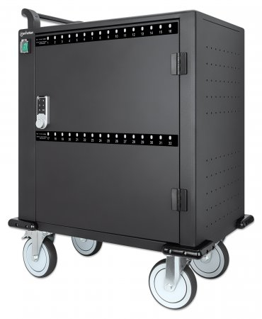 Estacion De Carga 32 Puertos USB-C Manhattan 716000 576 W/Color Negro
