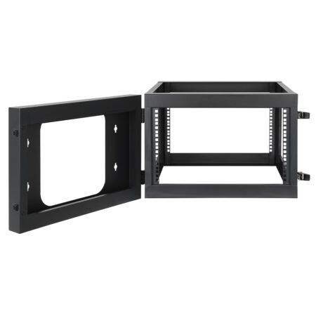 Rack Abierto De 19″ Intellinet 716031 6U/Para Montaje En Pared/4 Postes/40 Kg/Ensamblado/Color Negro