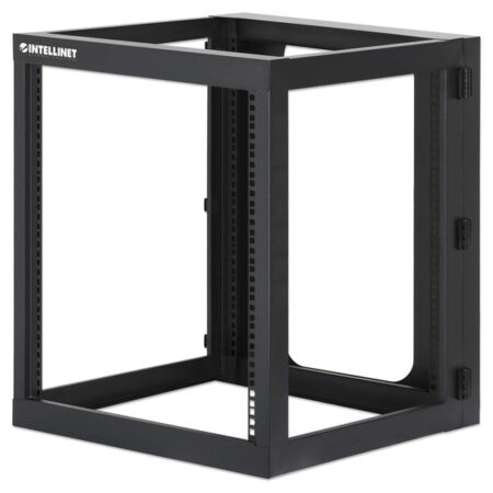 Rack Abierto Para Pared 19” Intellinet 12U/Hasta 40 Kg/Color Negro/716055