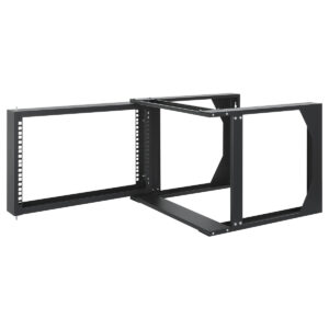 RACK ABIERTO DE 19" INTELLINET 716178 6U/PARA MONTAJE EN PARED/2 POSTES/30 KG/FLAT-PACK/COLOR NEGRO