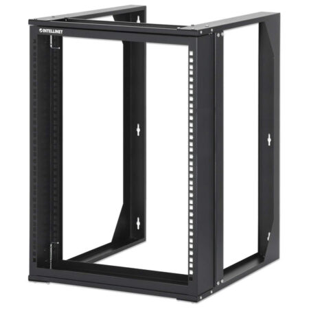 Rack Abierto 19” Intellinet 12U/Para Montaje En Pared/Hasta 30 Kg/Color Negro/716192