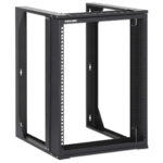 Rack Abierto 19'' Intellinet 12U/Para Montaje En Pared/Hasta 30 Kg/Color Negro/716192