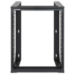 Rack Abierto 19'' Intellinet 12U/Para Montaje En Pared/Hasta 30 Kg/Color Negro/716192