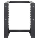 Rack Abierto 19'' Intellinet 12U/Para Montaje En Pared/Hasta 30 Kg/Color Negro/716192