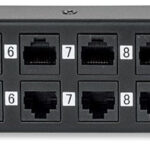 Patch Panel 12 Puertos Passive PoE Intellinet 720342/Cat5E/1U/Montaje En Rack De 19"/Color Negro