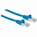 Cable De Red S/Ftp - Cat6A, 1M (3Ft), 100 Cobre, Hasta 10Gb, Contactos 50Micras De Oro, Blindado, Cable Patch Azul Intellinet 741477