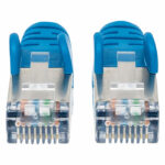 Cable De Red S/Ftp - Cat6A, 1M (3Ft), 100 Cobre, Hasta 10Gb, Contactos 50Micras De Oro, Blindado, Cable Patch Azul Intellinet 741477