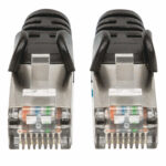 Cable De Red S/Ftp - Cat6A, 1M (3Ft), 100 Cobre, Hasta 10Gb, Contactos 50Micras De Oro, Blindado, Cable Patch Negro Intellinet 741521