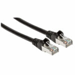 Cable De Red S/Ftp - Cat6A, 2M (7Ft), 100 Cobre, Hasta 10Gb, Contactos 50Micras De Oro, Blindado, Cable Patch Negro Intellinet 741538